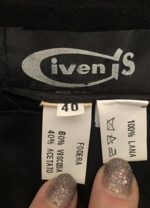 100% шерсть! черная классическая юбка карандаш от ivenis, размер 40, укр 48 (46)5 фото