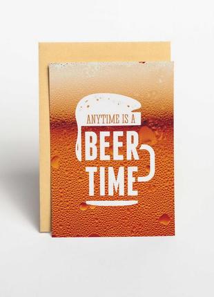 Листівка "beer time" "lv"