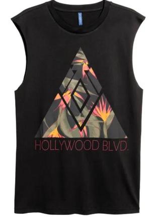 Удлиненная майка футболка h&m