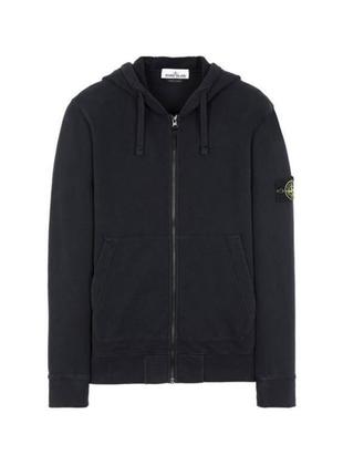 Зіп худі stone island чорна зіпка