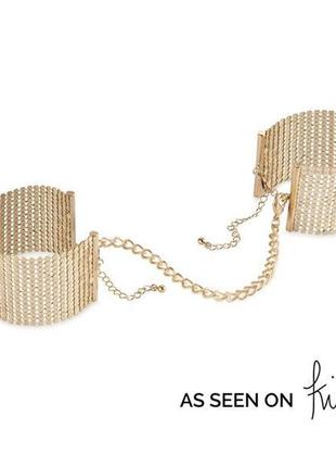 Люкс испания наручники браслеты сбруя цепь bijoux indiscrets desir, металлические, стильные браслеты2 фото