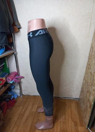 Мужские черные тайтсы ua hg armourprint leggings under armour4 фото