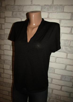 Черная футболка s-m mango5 фото