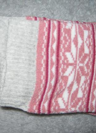 Шкарпетки жіночі amiga теплі зимові на махрі розмір 23-25 (36-40) теракотові
