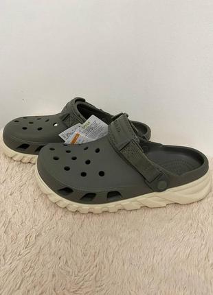 Крокси crocs duet max ii clog grey м8 м9 м10 м11