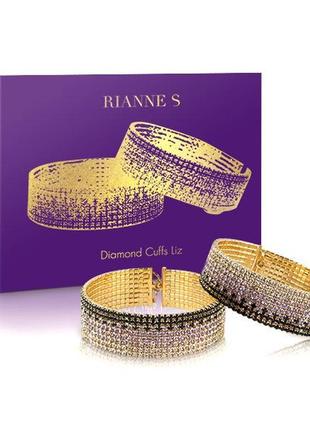 Лакшери наручники-браслеты с кристаллами rianne s: diamond cuffs, подарочная упаковка