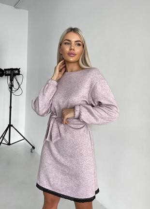 Женское теплое платье ангора зима