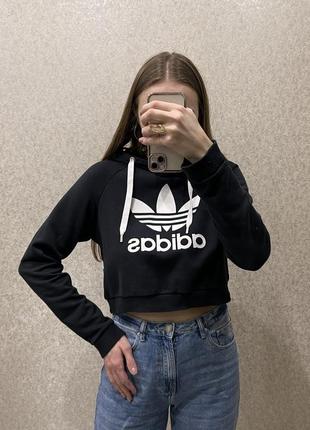 Укорочене худі adidas