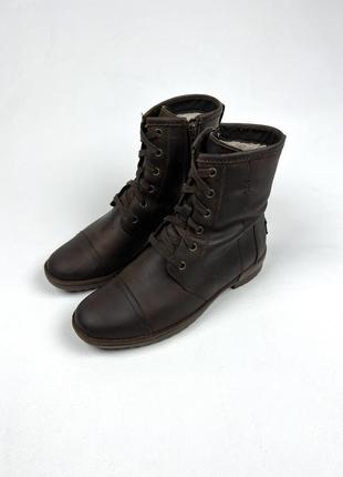 Женские кожаные ботинки ugg (утепленные)