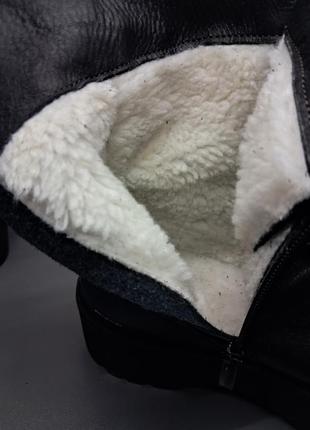 Кожаные зимние ботинки 37, 41 размера прошиты (model 522)5 фото