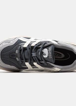 Чоловічі кросівки asics gel-1090 grey white асікс сірого з білим кольорів3 фото