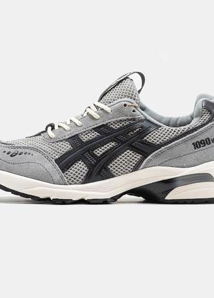 Чоловічі кросівки asics gel-1090v2 grey black асікс сірого з чорним кольорів2 фото