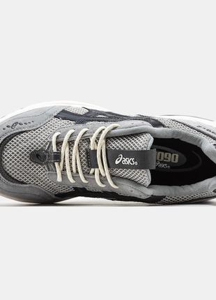 Чоловічі кросівки asics gel-1090v2 grey black асікс сірого з чорним кольорів4 фото