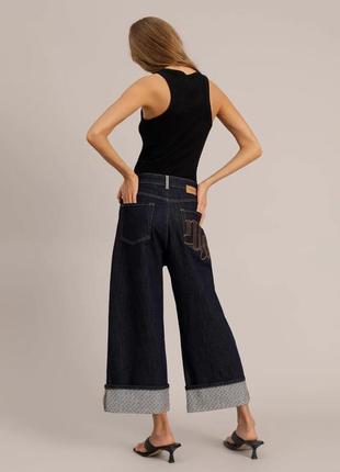 Munte джинси з логотипом, широкі штани, прямі брюки4 фото
