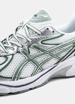 Мужские кроссовки asics 1968-2160 white silver ассикс белого с серым цветами6 фото