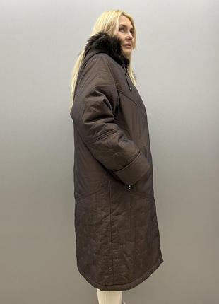 Женское зимнее пальто на подстежке black lepard2 фото