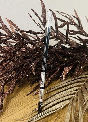 Оригінал олівець для брів з щіточкою isadora eye brow pencil 25 warm brown1 фото