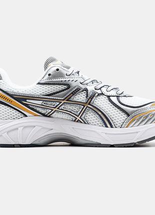 Чоловічі кросівки asics gt-2160 white orange silver асікс білого з сріблястим та помаранчевим кольорів3 фото