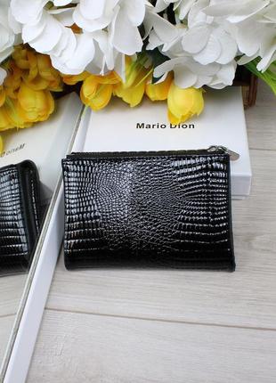 Женский кошелек натуральная кожа лак