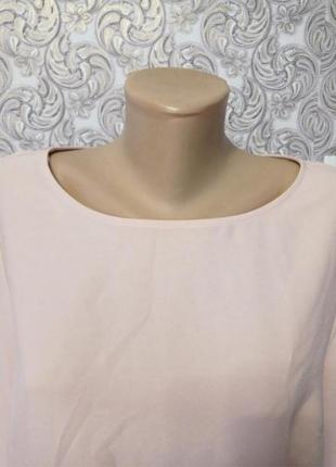 Нарядная блуза светло-бежевого цвета с розовым оттенком6 фото