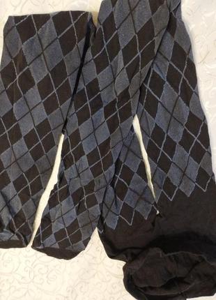 Колготки с рисунком плотные размер 3