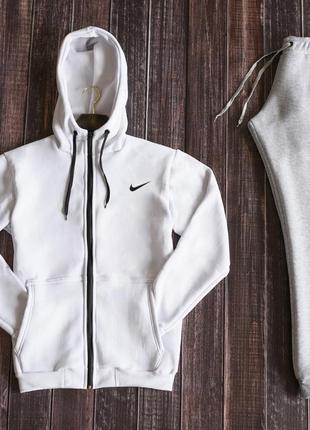 ❄️ зима ❄️ утепленный, качественный, спортивный костюм на флисе nike