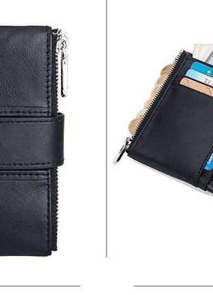 Кошелек портмоне бумажник мужской кожаный.4 фото