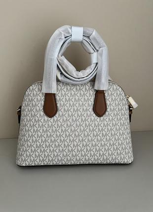 Сумка michael kors veronica medium logo dome satchel оригинал10 фото