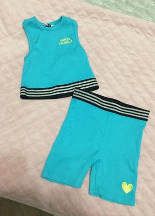 Костюмчик в рубчик на дівчинку 6-7 років