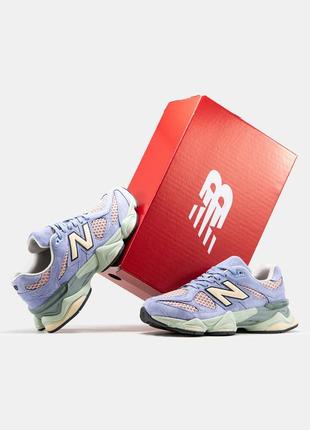 Женские кроссовки new balance 9060 x the whitaker group De belанс голубого цвета