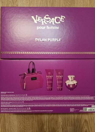 Versace pour femme dylan purple подарочный набор, вода 100 мл.3 фото
