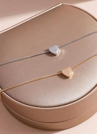 Новое серебро бижутерия цепочка подвеска сердечко