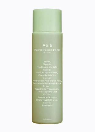 Заспокійливий тонер abib heartleaf calming toner skin booster 200 мл