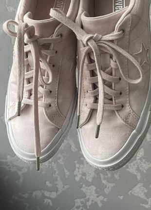 Кеды converse one star unisex оригинал конверс рожеві кеди мужские женские6 фото