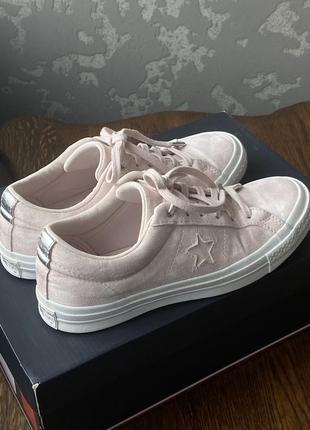 Кеды converse one star unisex оригинал конверс рожеві кеди мужские женские