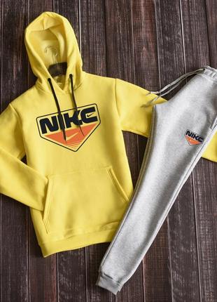 ❄️ зима ❄️ утеплений, якісний, спортивний костюм на флісі nike