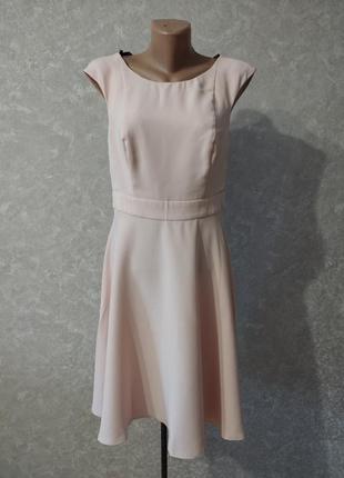 Платье бежевого цвета с обнаженной спинкой swing, m2 фото
