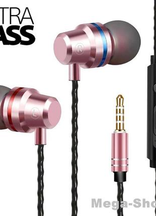 Вакуумные стерео наушники гарнитура проводные с регулировкой громкости и микрофоном ny4872p