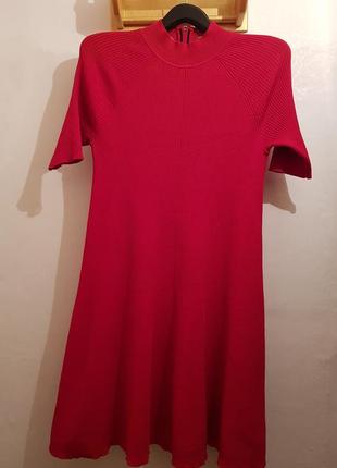 Шикарное стильное брендовое платье tommy hilfiger красивый красный цвет3 фото