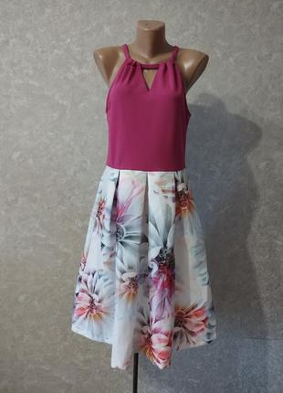 Женское платье с цветочным принтом, m1 фото