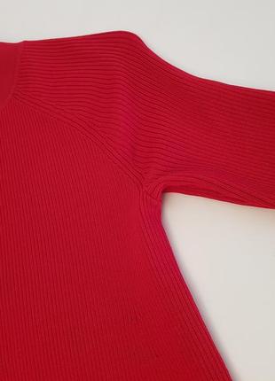 Шикарное стильное брендовое платье tommy hilfiger красивый красный цвет8 фото