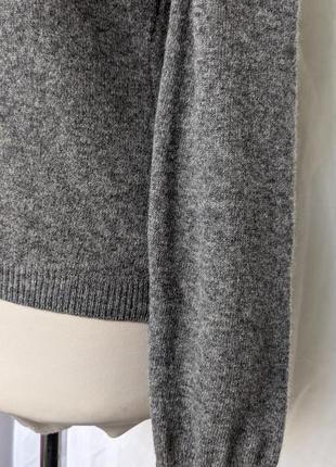 Шерстяной серый пуловер united colors of benetton5 фото