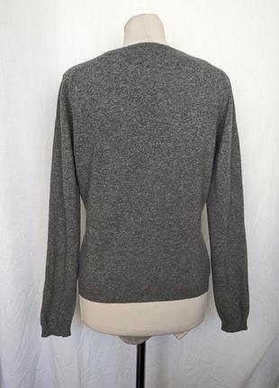Шерстяной серый пуловер united colors of benetton3 фото
