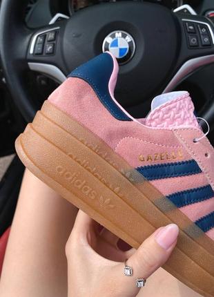 Кросівки adidas gazelle bold pink glow3 фото