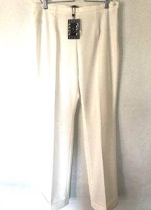 Жіночі,білі,расклешоные,брендові штани ,perte by crizia.70%знижка.хіт