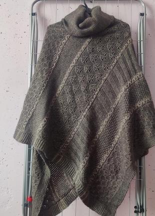 Тепле пончо