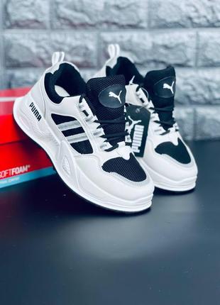 Женские кроссовки puma белые кожаные кроссовки пума
