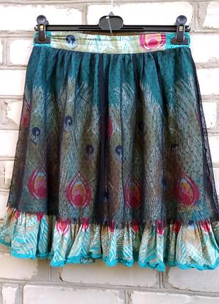 Двухслойная юбка с сеточкой desigual