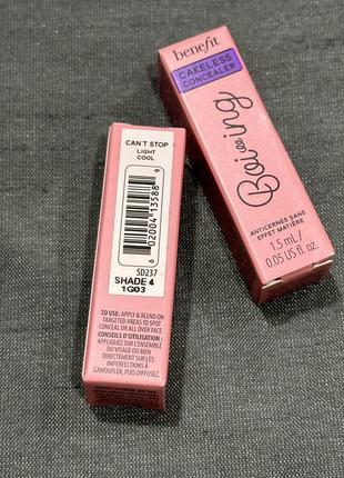 Benefit boi-ing cakeless concealer 1,5 ml/консилер коректор для обличчя3 фото