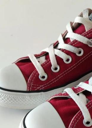 Converse all star кеды бордовые5 фото